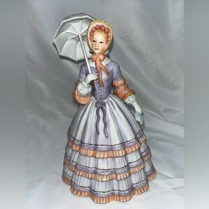 LENOX "Springtime Promenade" 9" Fine Porcelain Figurine Woman with Parasol